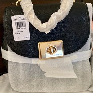 Coach Cassidy Black Leather Backpack